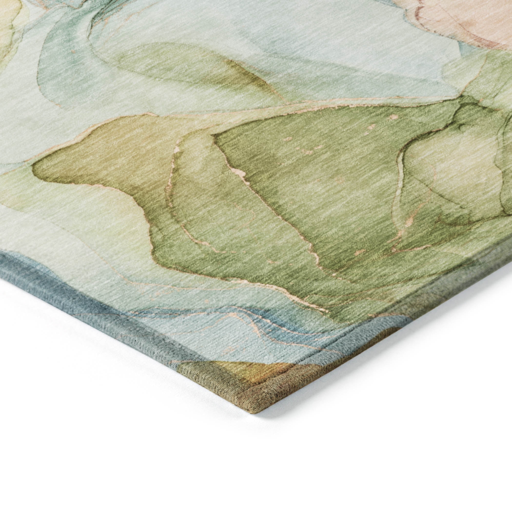 Addison Rugs Chantille Indoor/Outdoor Transitional Watercolors Blue Washable Rectangle Rug, 8' x 10'