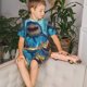 thumbnail image 4 of Balery Colorful Underwater Shark Conjunto de Pijama Infantil de Manga Corta con Estampado – Ropa de Dormir de Algodón Suave-X-Large, 4 of 6
