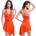 thumbnail image 2 of Siilsaa Bathing Suit for Women Women Sexy Tummy Control One Piece Swimsuits Halter Push Up Bathing Suits Orange,L, 2 of 5