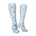 thumbnail image 3 of Kdxio Cute Goose On A Blue Sky Funny Silky Novelty Funky Long Knee High Socks Soft 3D Print Cosplay Crazy Stockings for Men Women, 3 of 8