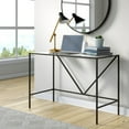 thumbnail image 7 of Evelyn&Zoe Draper 44" Wide Rectangular Writing Desk in Blackened Bronze, 7 of 7