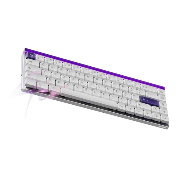 MelGeek MADE68 Air Wired Keyboard, Hall Effect Magnetic Switch Low-Profile Gaming Keyboard, 65% Compact Rapid Trigger, Hot-Swappable, RGB Snap Tap & Adjustable Actuation