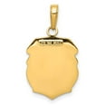thumbnail image 4 of 14k Polished Solid Small Saint Michael Medal Badge Pendant, 4 of 4