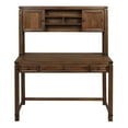 thumbnail image 6 of Baton Rouge Desk with Hutch in Brushed Walnut Engineered  Wood- 2 Cartons, 6 of 9