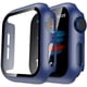 thumbnail image 1 of TAURI Paquete de 2 estuches rígidos diseñados para Apple Watch Series 9 (2023) Series 8/7 45 mm, [HD Clear] Protector de pantalla de vidrio templado 9H incorporado, [Protección completa] Cubierta delg, 1 of 4