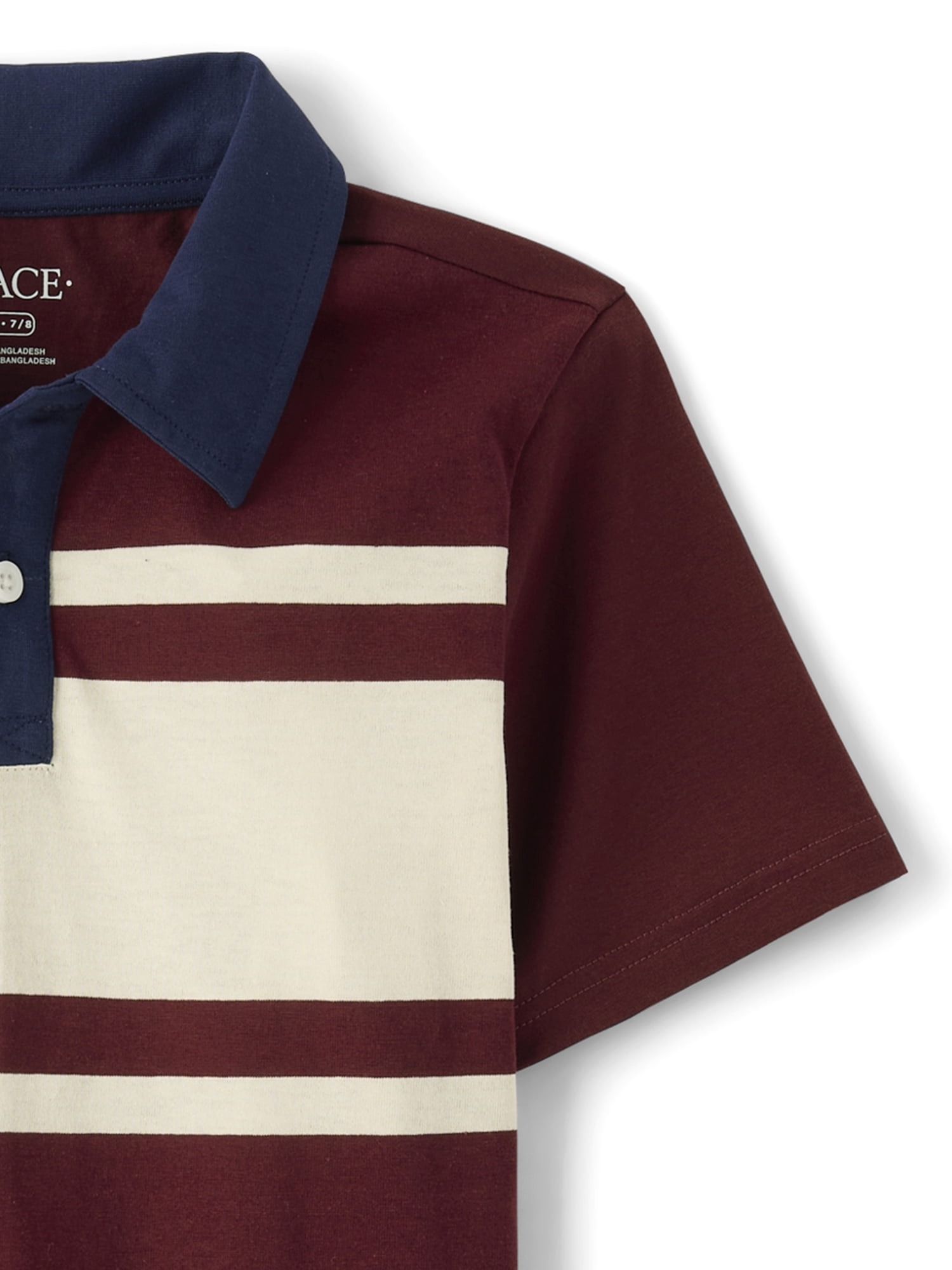 The Children's Place Boys Short Sleeve Colorblock Soft Jersey Polo, Sizes XS-XXL