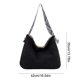 thumbnail image 3 of Bolso de mano, bolso de hombro, bolso de terciopelo de gran capacidad, bolso de mano versátil para ir al trabajo, bolso de hombro individual, bolso de hombro de poliéster, 3 of 6