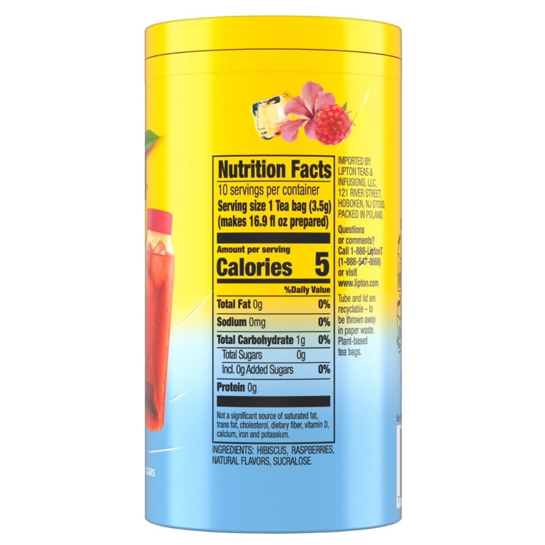 Lipton Iced Tea Infuse Peach Black Tea Cold Brew Bags, 10 ct (Pack of 3)