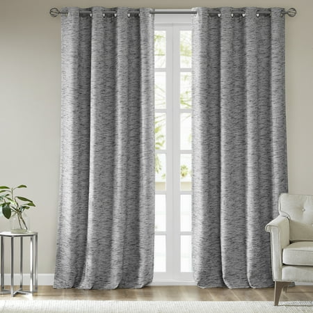 UPC 086569000262 product image for Home Essence Ridge Woven Stripe Total Blackout Window Curtain | upcitemdb.com
