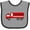 Heather and Black, variant on Inktastic Fire Truck (Red) Boys or Girls Baby Bib