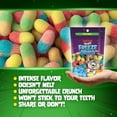 UpTop Treats Freeze Dried MMF7 Candy, Star Worms, Crunchy Sour Gummy