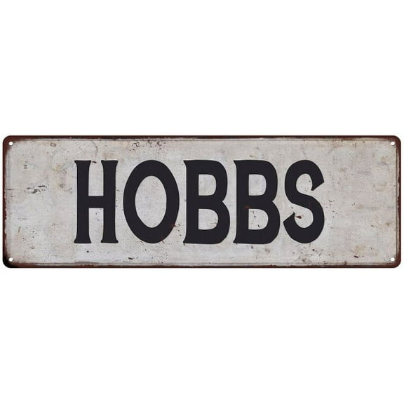 HOBBS Vintage Look Rustic Chic Metal Sign 8x24 108240036290