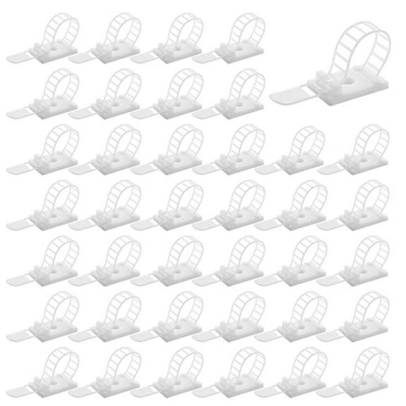 TOP-MAX Adjustable Adhesive Cable Management Clips Outdoor String Lights Clips ACT-17(CL-2)*White