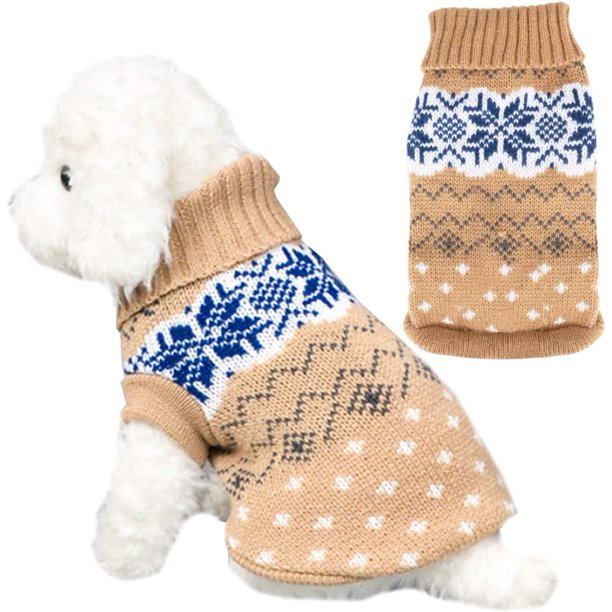 Suéter para mascotas para perros, suéter para mascotas, ropa cálida de invierno para perros y gatos, abrigo cómodo para mascotas, disfraz para cachorros, suéter para gatitos, ropa, M brillar Electrónica