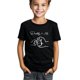 thumbnail image 1 of Camiseta de verano para niños con un diseño suave y transpirable que presenta un patrón de choque de puños para papá e hijo., 1 of 7
