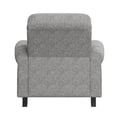 thumbnail image 5 of Homesvale Cari Push Back Recliner Chair with Nailheads, Light Gray Polyester, Living Room Recliner, 5 of 8