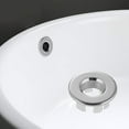 thumbnail image 3 of HAHDAXIA Sink Basin Trim Overflow Cover Brass Insert in Hole Round Caps Chrome 3 PCS, 3 of 7