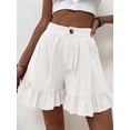 thumbnail image 1 of Pantalones cortos para mujer en verano, pantalones cortos casuales holgados de pierna ancha, pantalones cortos de cintura alta de verano para mujer, 1 of 6