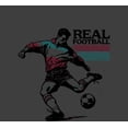 thumbnail image 4 of "Real Football" Sports Back to School Adult Charcoal Crew Neck Short Sleeve Tee-Medium, 4 of 4