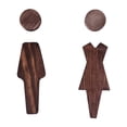 thumbnail image 1 of Letreros de madera para baño BLESIY 2 piezas hombres y mujeres 12 cm y 125 cm, 1 of 8