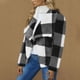 thumbnail image 3 of Chaqueta y abrigo informal de manga larga sin capucha para mujer, de invierno, de polar de doble cara, a cuadros, de manga larga, tipo cárdigan, abrigo, blusa de poliéster para mujer, 3 of 6