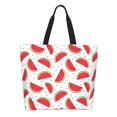 thumbnail image 1 of Fotbe Watermelon Bolsa Tote Estética de Lona con Estampado para Mujer - Bolsa Reutilizable de Hombro Casual para Vacaciones, Compras, Trabajo y Gimnasio, 1 of 8