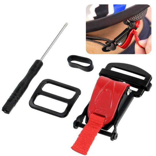 Kit de hebilla de liberación rápida para casco, adaptador de correa de barbilla para casco con trinquete de acero robusto, hebilla de correa de barbilla para casco de motocicleta de liberación rápida