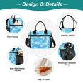 thumbnail image 3 of Large Tote Lunch Bag - Multi-Compartment Waterproof Portable Thermal Food Bag for Commute, Office & Picnic Outings. Light Blue, 3 of 6