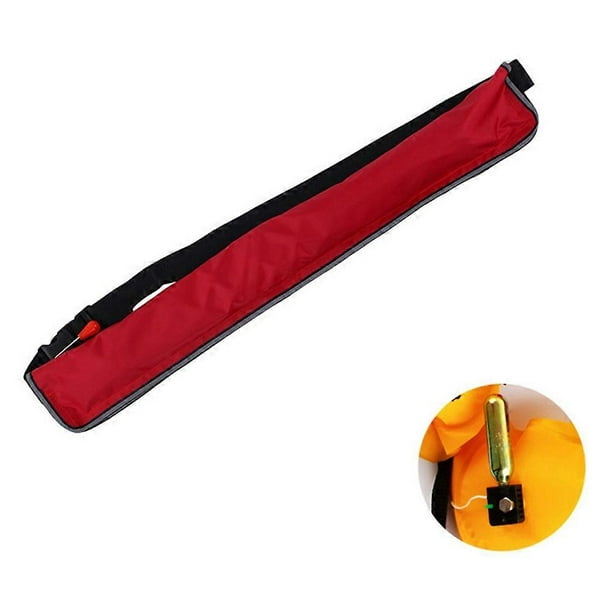 Manual Inflation Portable Fishing Boating Inflatable Life Belt High Buoyancy Emergency Life Buoy - O