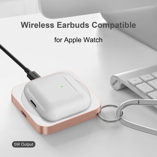Adaptador de cargador magnético con mosquetón para Apple Watch/iPhone