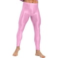 thumbnail image 1 of Sywiyi Men's Compression Long Pants Gym Workout Tights Trousers Seamless Quick Dry Base Layer Leggings Pink L, 1 of 6
