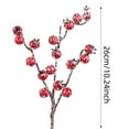 thumbnail image 3 of 10 Pack Artificial Red Berry Stems with Ice Snow, 10.2 Inch Long Pomegranate Berry Picks for Christmas Crafts, Wedding Decor, Wreath Making, Garland, and Festive Centerpieces, 3 of 6