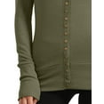 thumbnail image 5 of J. METHOD Women's Snap Button Cardigan Long Sleeve Knit Ribbed Sweater NEWJ181 Sage 2X, 5 of 5