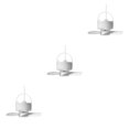 thumbnail image 3 of Inteprter Ventilador de techo USB Ventiladores silenciosos de 4 aspas con gancho Aire acondicionado de 3 velocidades Enfriador de tienda colgante Type1 NO1, 3 of 6