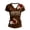 Brown#9527, variant on BOOMNY Women's 250 Anniversary Usa T Shirts Independence Day Tops Patriotic Usa Flag Graphic 4Th Of July Short Sleeve Tees for Women 1776-2026