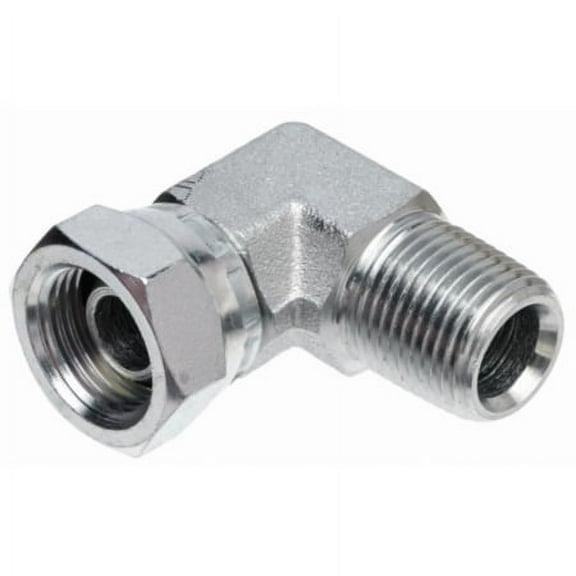 Gates Male Pipe NPTF to Female Pipe Swivel NPSM - 90 (SAE to SAE)
