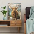 thumbnail image 5 of Highland Cow Toilet Paper Canvas Print, Suitable for Living Room, Bedroom, Bathroom, Kitchen, Office, Bar, 5 of 8