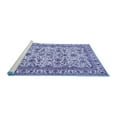 thumbnail image 2 of Ahgly Company Machine Washable Indoor Rectangle Persian Blue Traditional Area Rugs, 5' x 8', 2 of 4