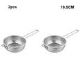 thumbnail image 2 of Billuyoard 2 unids/set para fácil de y verduras 2 uds tamiz inoxidable duradero y 2 unids/set de Metal garantiza que no se deslice el plástico Cocina y Comedor plateado 19.5 CM, 2 of 2
