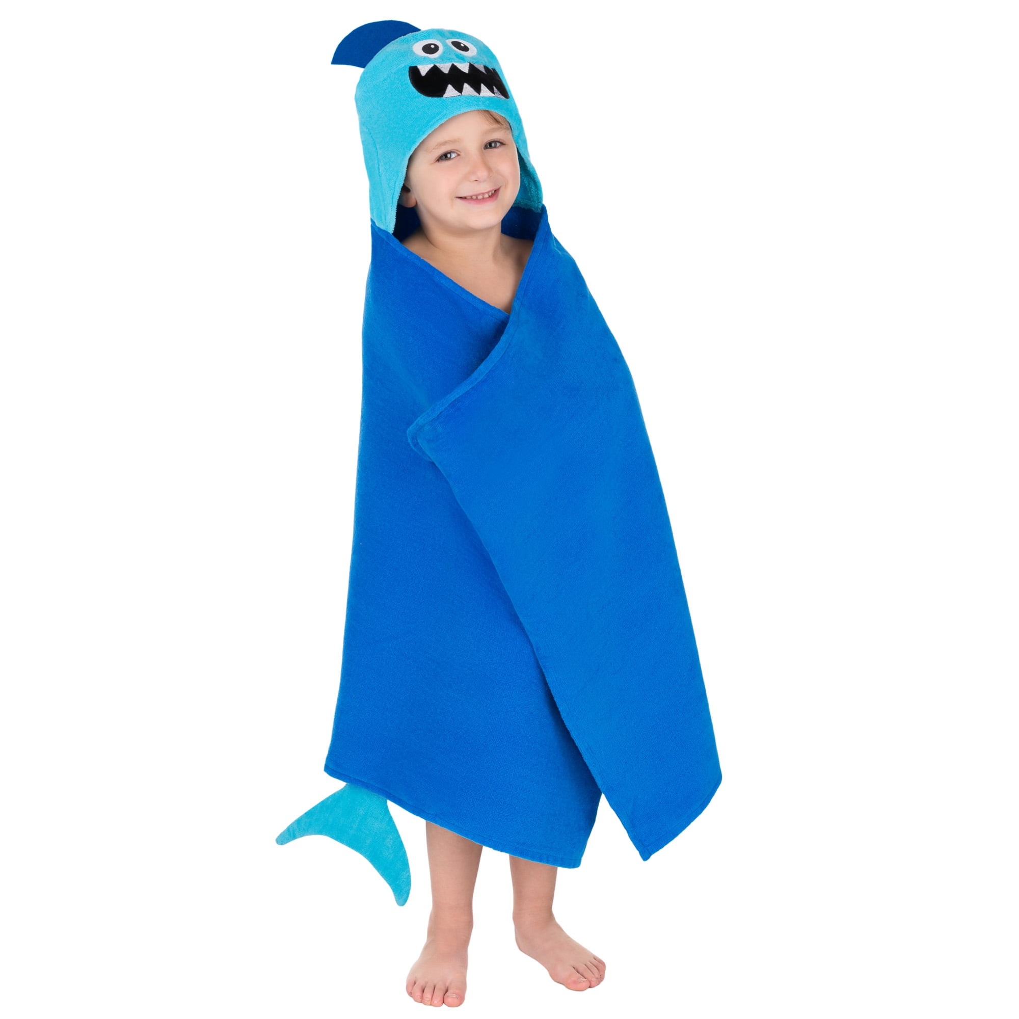 Cotton Kids' Shark Hooded Towel, 1 Each Walmart Inventory Checker