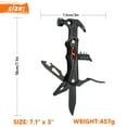 thumbnail image 4 of Father's Day Gifts for Men Dad, 18-in-1 Multitool Hammer with Pliers, Knife, Screwdriver, Portable Survival Gear for Camping, Hiking, Home Repair, Cool Gadgets for Men, 4 of 9