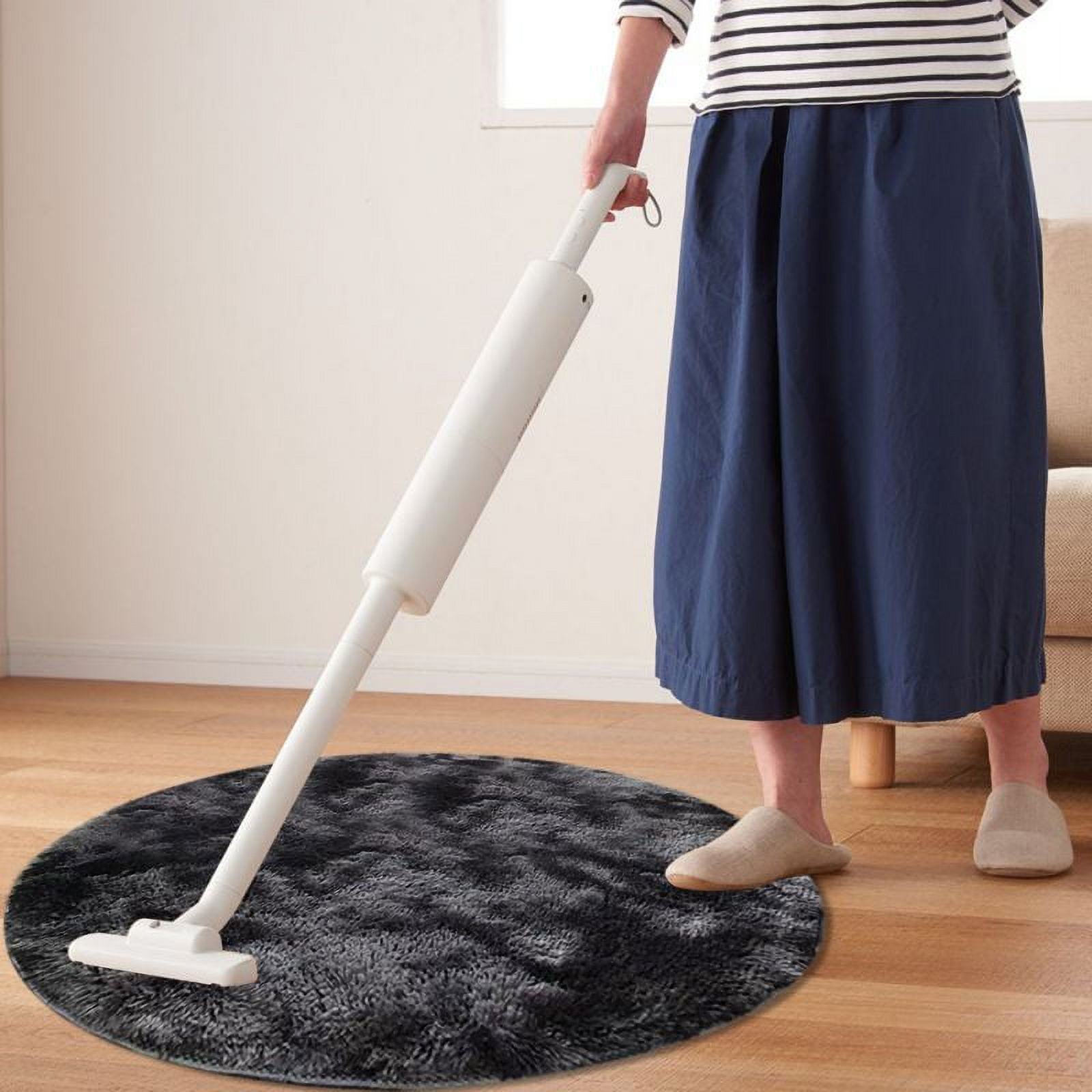 Round Rug Fluffy Circle Rug for Kids Bedroom Living Room Shaggy Circular Rug for Nursery Room, Fuzzy Plush Rug for Dorm Furry Carpet for Teen's Room Multicolor Area Rug Carpet Cute Room Decor