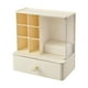 thumbnail image 1 of Organizador de escritorio pequeño con cajón para maquillaje, tocador y joyas. beige, 1 of 9