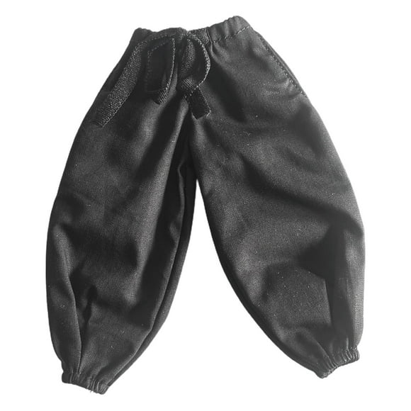 Ropa para figura masculina a escala 1/12, ropa de moda hecha a mano para hombre de 6 años. Pantalones negros