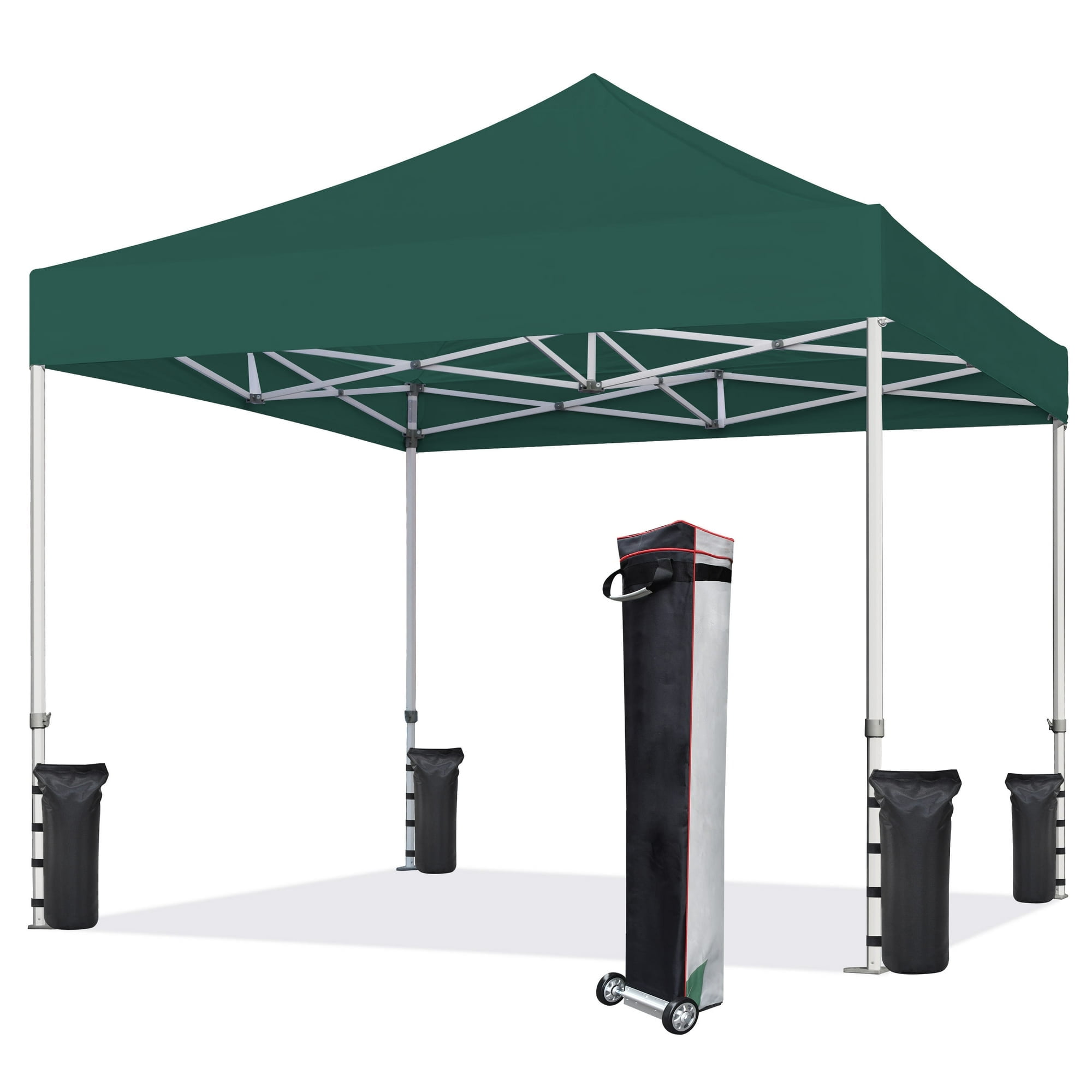 ★mi★ColemanNaturalWoodRollTable 90 Coleman 10' x 10' Instant Straight Leg Canopy Gazebo with