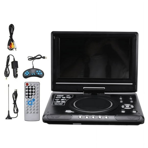 9.8 Inch Portable Home Car DVD Player VCD CD Game TV Player USB Radio Adapter Support FM Radio ,Convenient Memory Playback