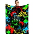 thumbnail image 1 of LHSHID Video Game Blankets Gift Blanket Flannel Soft and Comfortable Anti static Bed Sofa Blanket 60x80in, 1 of 6