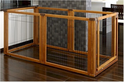 Richell 31.50"H Convertible Elite Dog Gate, Autumn Matte