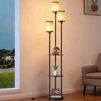 Elegant Azalea Park LED Task Floor Lamp, Adjustable, Brushed Brass