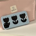 thumbnail image 2 of Funda JAMW para iPhone 13 con protector de pantalla incorporado diseño floral tulipán azul 6.1 pulgadas Sencillez, 2 of 5